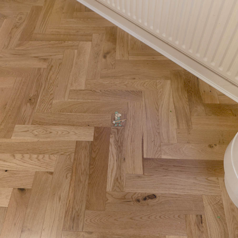 Riviera 14/3 x 90mm Natural Smooth Oak Herringbone Engineered Flooring