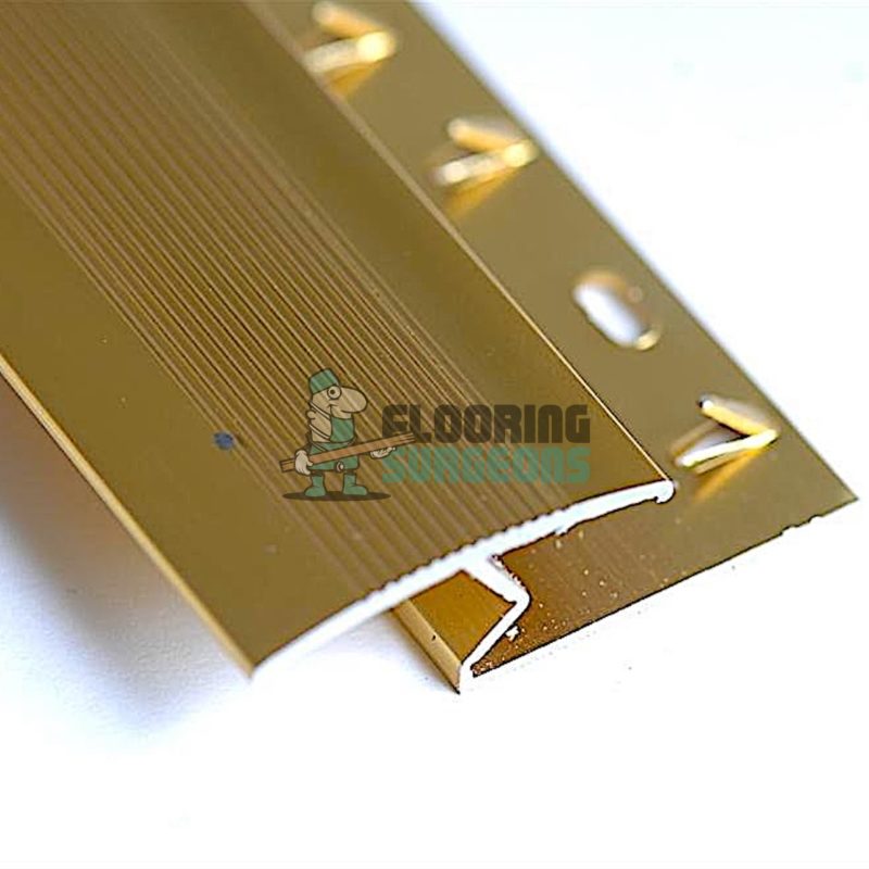 Carpet To Laminate Gold Aluminium Z Bar Section Profile Strip