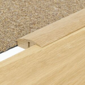 Solid Oak Semi Ramp Threshold Door Strip 0.9m