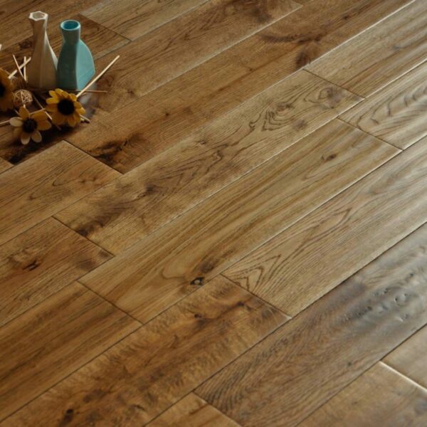 Alabama 125mm Golden Oak Hand Scraped Solid Wood Flooring