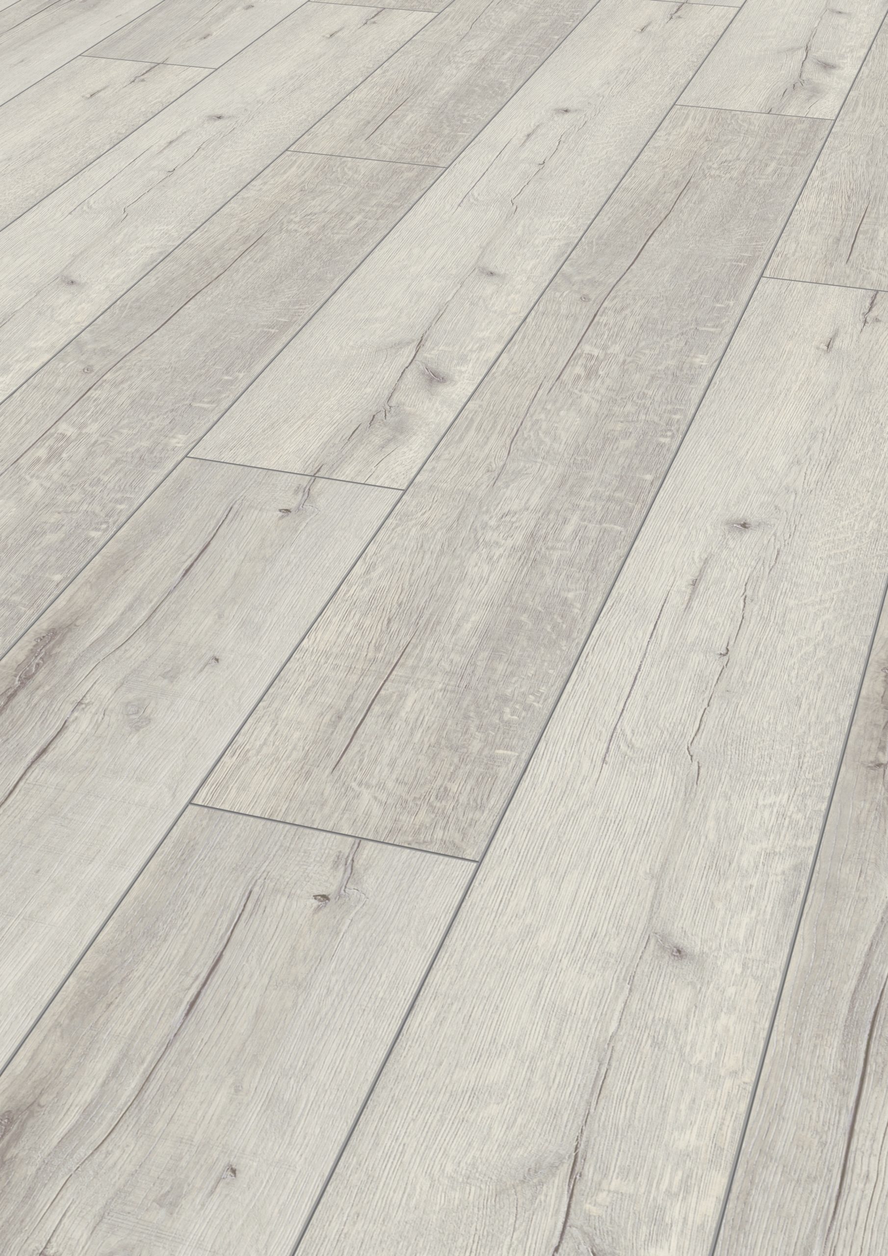 Premium 12mm White Oak 4V Groove Laminate Flooring