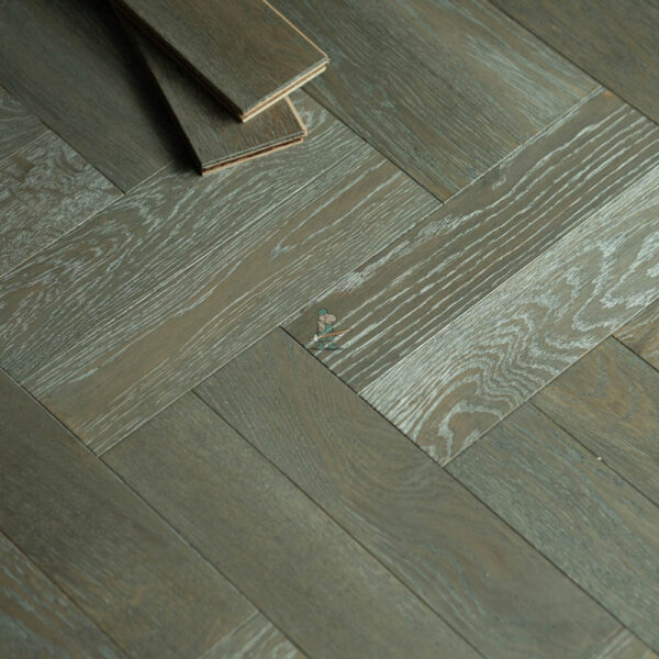 Dolcevita 14/3 x 90mm Sandy Silver Oak Herringbone Engineered Flooring