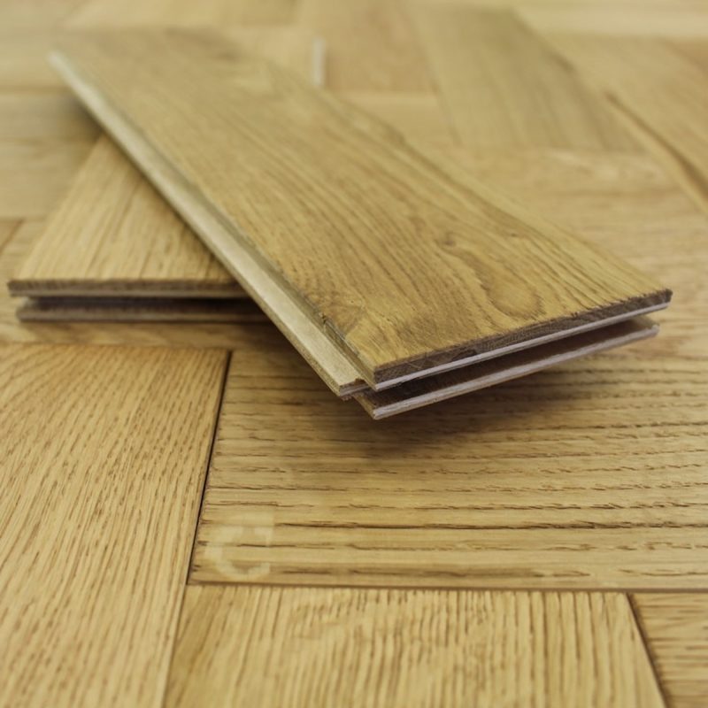 Dolcevita 14/3 x 90mm Light Smoked Oak Herringbone Engineered Flooring