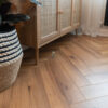 Fusion Herringbone 12mm Smoked Oak 4V Laminate Flooring