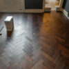 Riviera 18/3 x 80mm SMALL Dark Chocolate Oak Herringbone Engineered Flooring