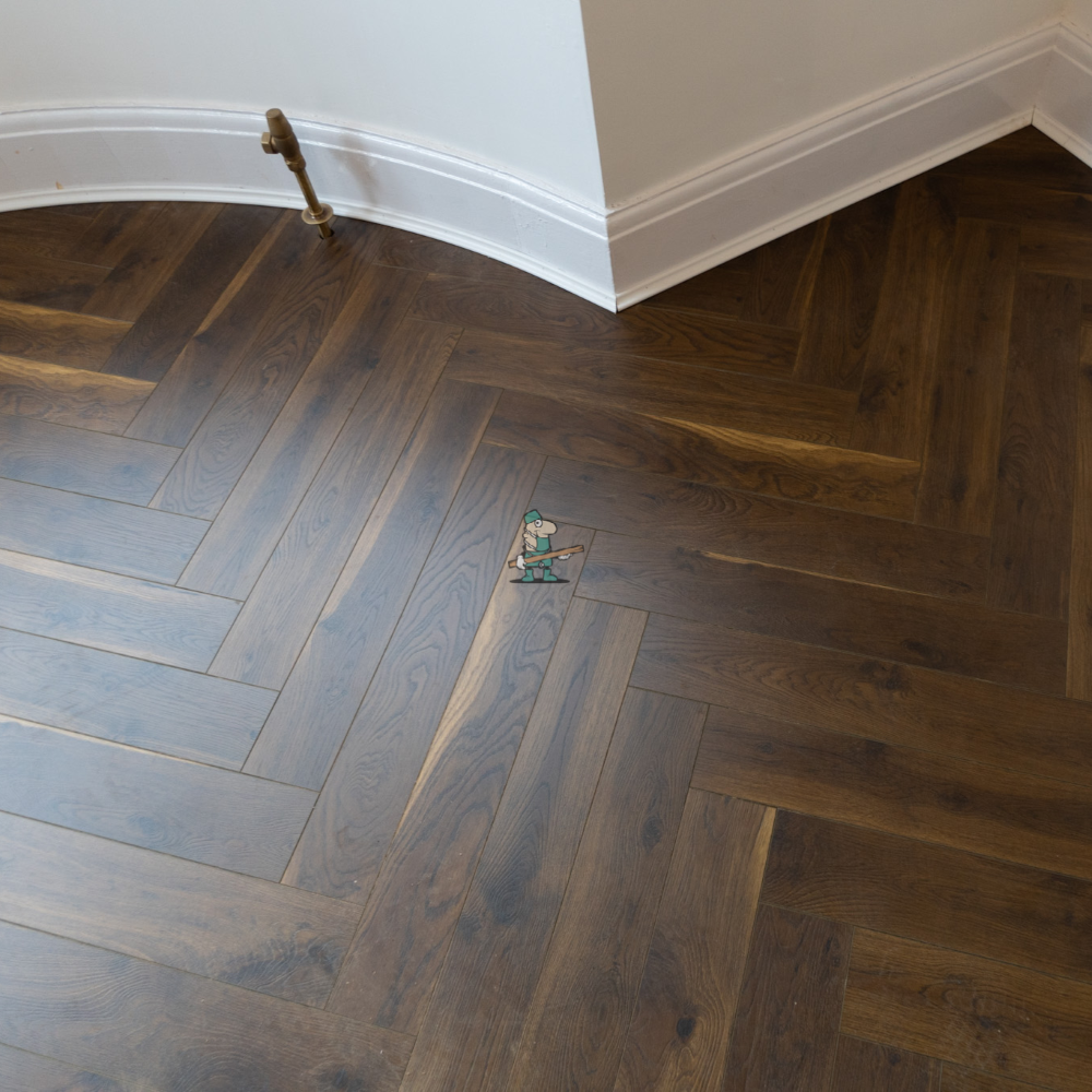 Fusion Herringbone 12mm Espresso Oak 4V Laminate Flooring