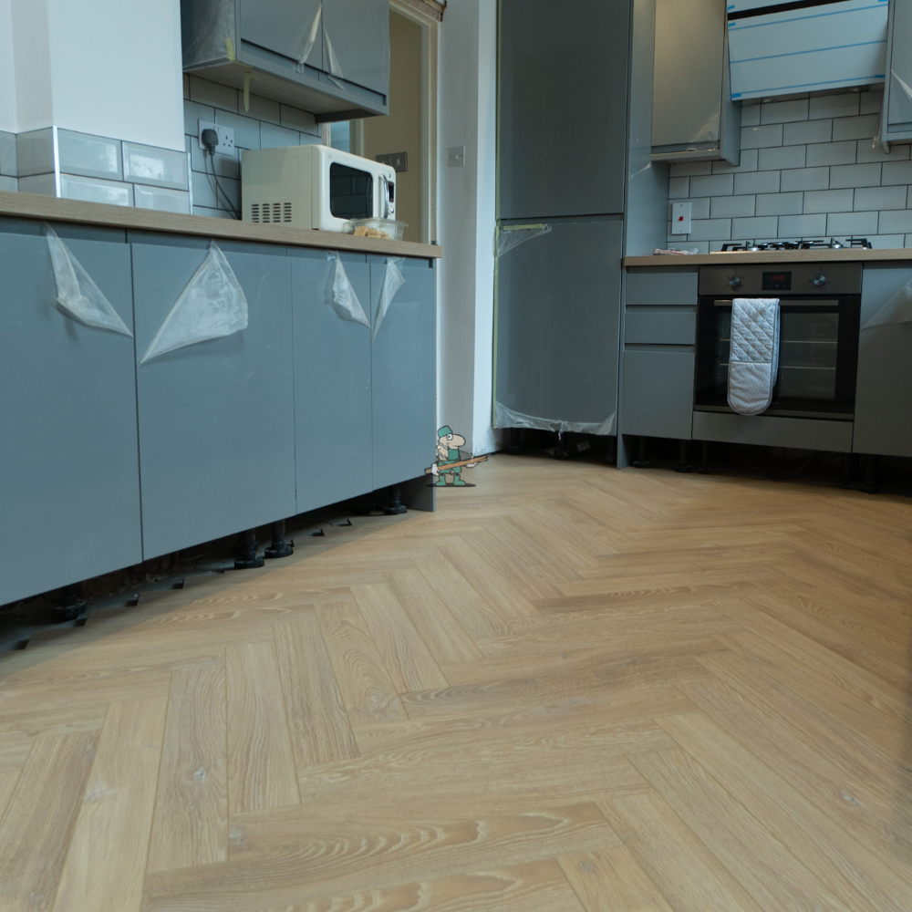 Fusion Herringbone 12mm Sahara Desert Oak 4V Laminate Flooring