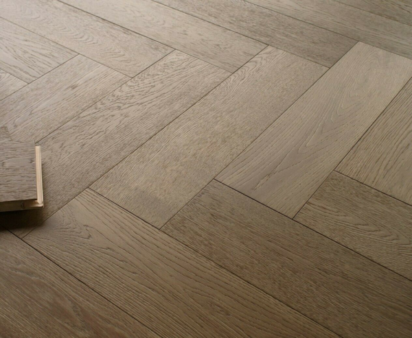 Riviera Click 14/3 x 150mm Caramel Oak Herringbone Engineered Flooring