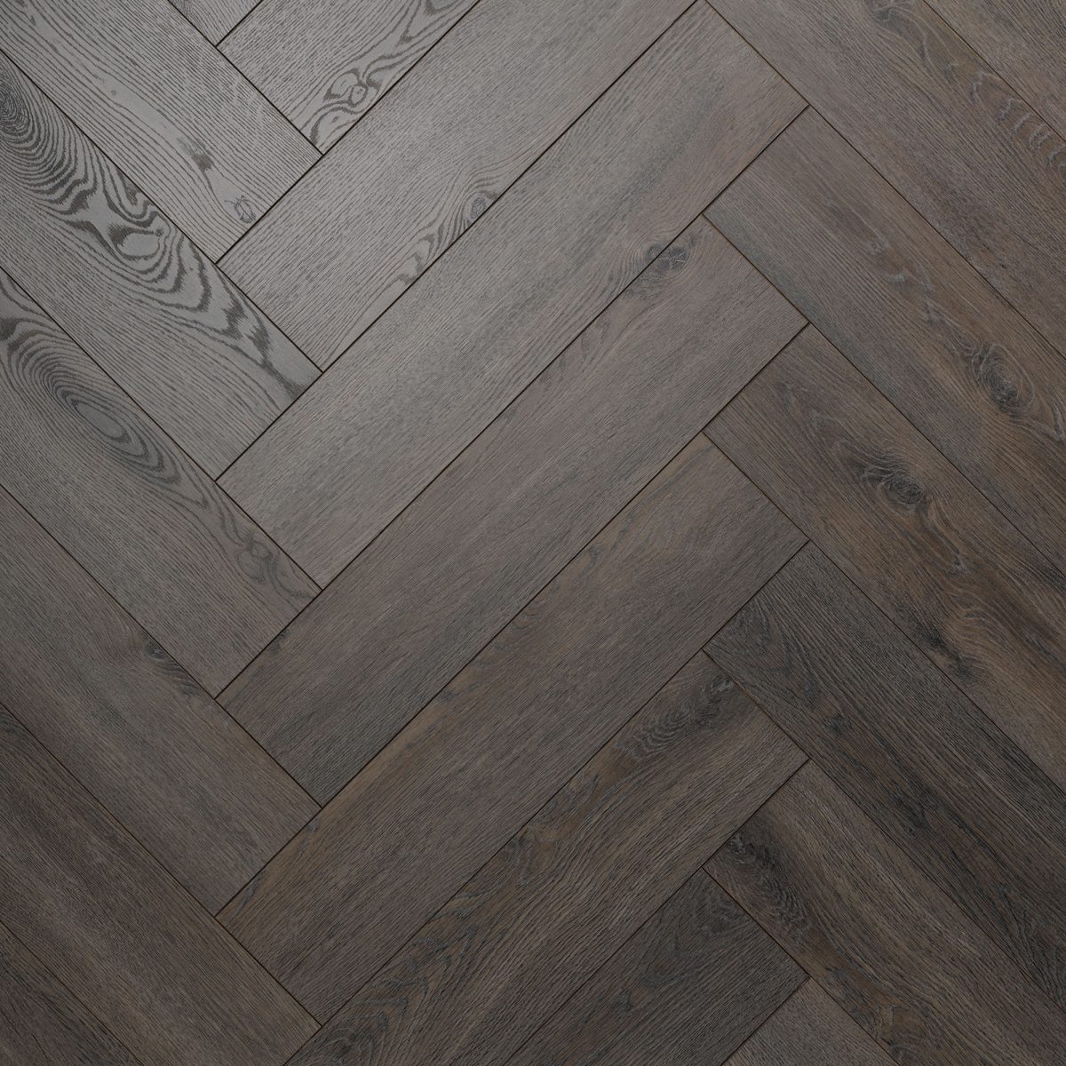 Nature AC6 Herringbone 12mm Dark Knight Laminate Flooring