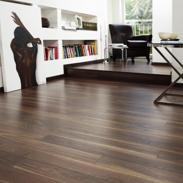 Home Classic 12mm Dark American Walnut 4V Laminate Flooring