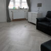 Fusion Herringbone 12mm Embossed Grey Oak 4V Laminate Flooring