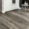 Home High Gloss 8mm Distressed Grey Oak 4V Laminate Flooring