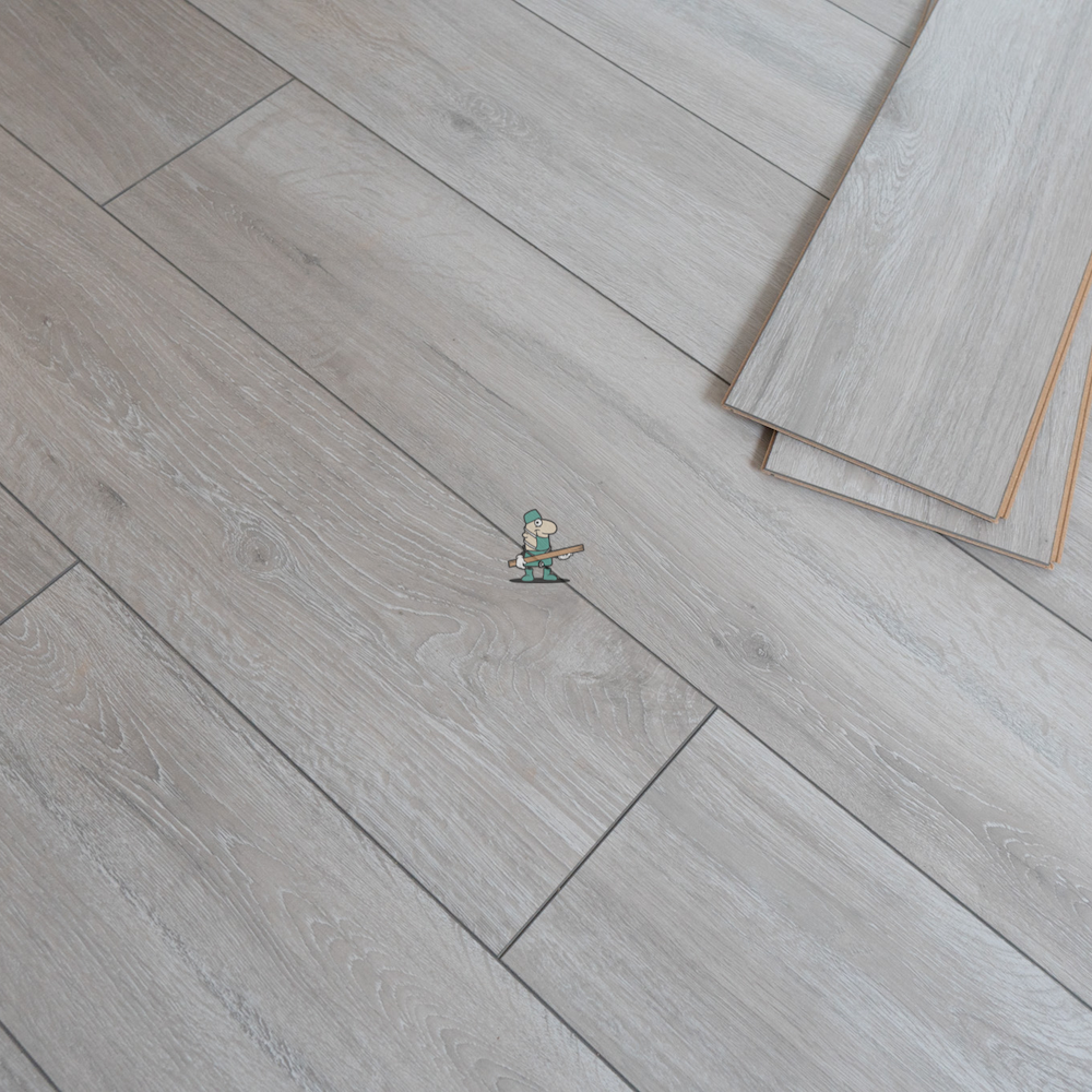 Home Classic 12mm Feather Grey Oak 4V Laminate Flooring