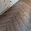 Dolcevita Herringbone 8mm Espresso Oak 4V Laminate Flooring