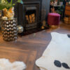 Dolcevita Herringbone 8mm Espresso Oak 4V Laminate Flooring