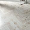 Dolcevita Herringbone 8mm Shell White Oak 4V Laminate Flooring