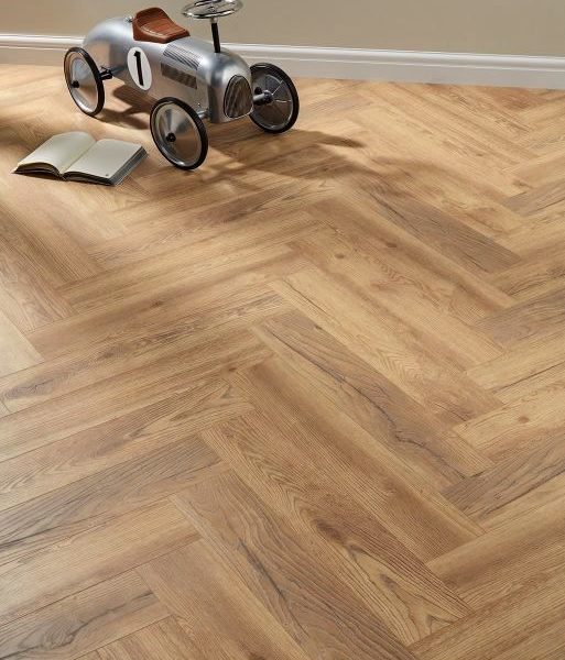 Dolcevita Herringbone 8mm Ranch Oak 4V Laminate Flooring