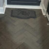 Riviera 18/3 x 80mm SMALL Charcoal Grey Oak Herringbone Engineered Flooring