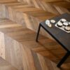 Dolcevita Chevron 10/4 x 90mm Light Fumed Oak Engineered Flooring