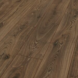 Premium 12mm Vintage Dark Oak 4V Groove Laminate Flooring