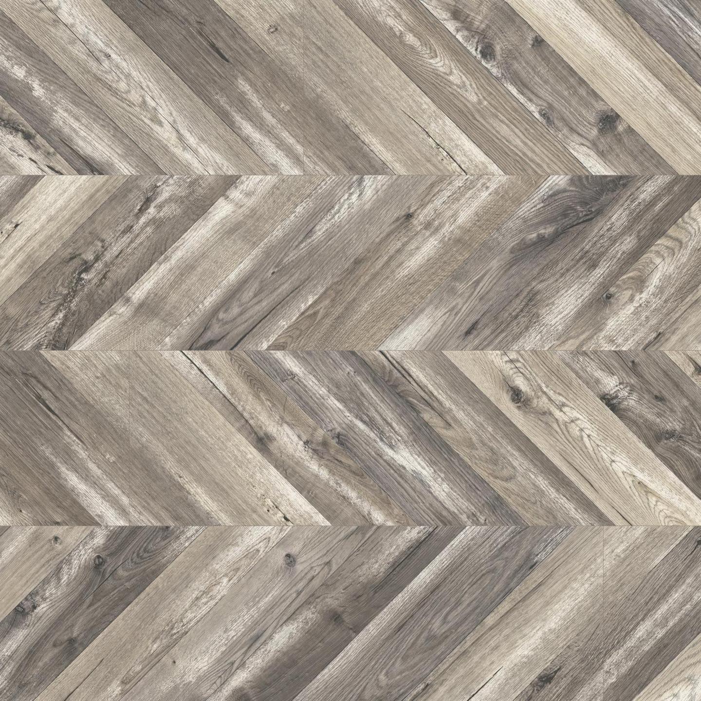 Austrian Chevron 8mm Vintage Grey Oak 4V Laminate Flooring