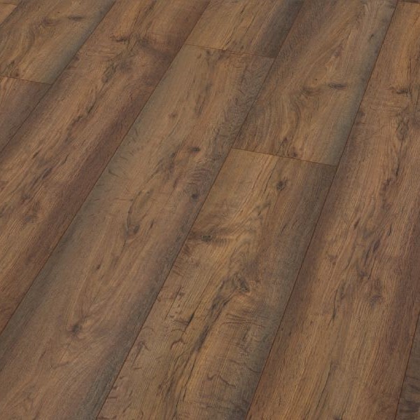 Home Classic 12mm Distressed Brown Oak 4V Laminate Flooring