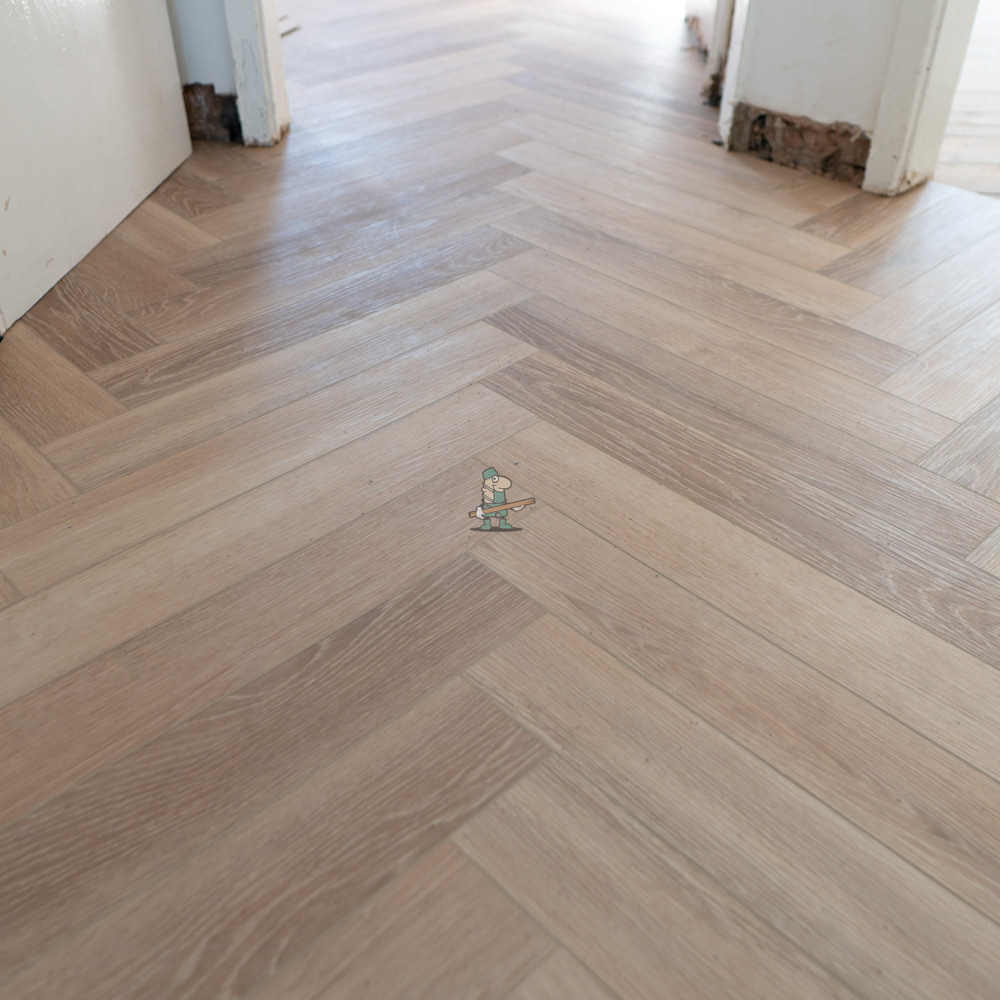 Pro Herringbone 5mm Smoked Lime Oak Luxury Vinyl Click Flooring