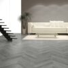 Pro Herringbone 5mm Dark Grey Oak Luxury Vinyl Click Flooring