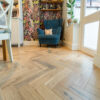 Riviera 18/5 x 90mm Pale Invisible Oak Herringbone Engineered Flooring