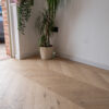 Nevada 14/3 x 90mm Smooth Pale Invisible Oak Chevron Engineered Flooring