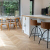 Nevada 14/3 x 90mm Smooth Pale Invisible Oak Chevron Engineered Flooring