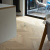 Nevada 14/3 x 90mm Smooth Pale Invisible Oak Chevron Engineered Flooring