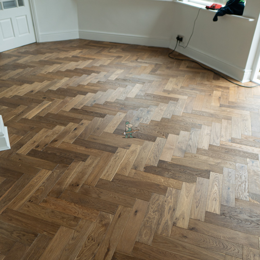 Nature 15/4 x 90mm Smokey Ammonia Oak Herringbone Engineered Flooring