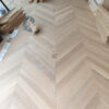 Nevada 14/3 x 90mm Pale Invisible Oiled Oak Chevron Engineered Flooring