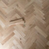 Riviera 18/4 x 90mm Pale Invisible Oak Herringbone Engineered Flooring