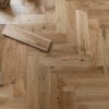 Nature 15/4 x 90mm Natural Brushed Oak Herringbone Engineered Flooring