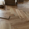 Nature 15/4 x 90mm Natural Brushed Oak Herringbone Engineered Flooring