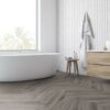 Core Herringbone 5mm Tornado Grey Oak Luxury Vinyl Click Flooring