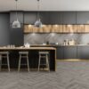 Core Herringbone 5mm Tornado Grey Oak Luxury Vinyl Click Flooring