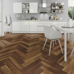 Core Herringbone 5mm Espresso Oak Luxury Vinyl Click Flooring