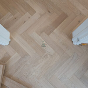 Riviera 14/3 x 90mm Pale Invisible Oak Herringbone Engineered Flooring