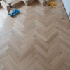 Riviera 14/3 x 90mm Pale Invisible Oak Herringbone Engineered Flooring