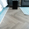 Fusion Herringbone 12mm Moon Grey Oak 4V Laminate Flooring