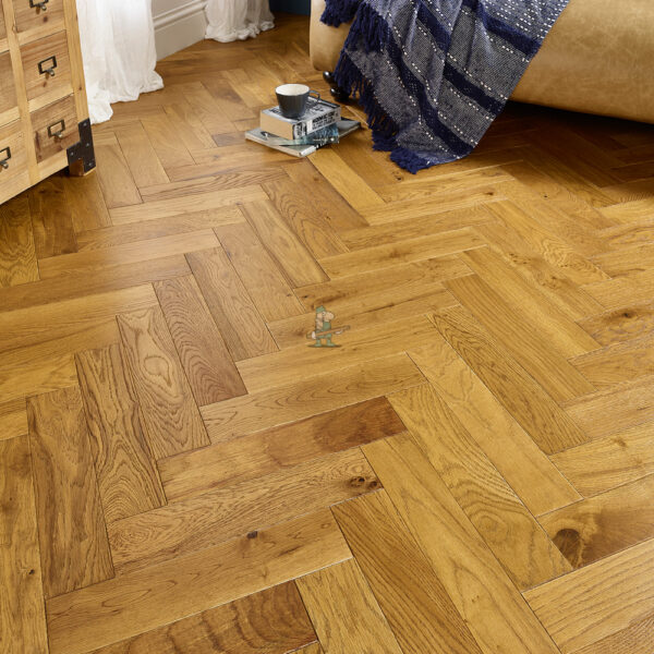 Nature 15/4 x 90mm Golden Wheat Oak Herringbone Engineered Flooring