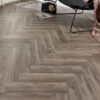 Craft Herringbone 12mm Cosmic Grey Oak Laminate Flooring