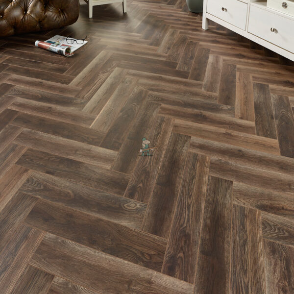 Craft Herringbone 12mm Highland Oak Laminate Flooring