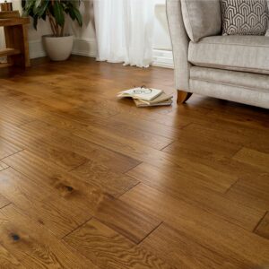 50sqm 📦 Pallet DEAL – 18/5 x 150mm Golden Oak Handscraped Engineered Wood Flooring