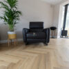 Fusion Herringbone 12mm Shortbread Oak 4V Laminate Flooring