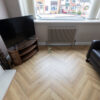 Fusion Herringbone 12mm Shortbread Oak 4V Laminate Flooring