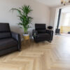 Fusion Herringbone 12mm Shortbread Oak 4V Laminate Flooring